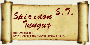 Spiridon Tunguz vizit kartica